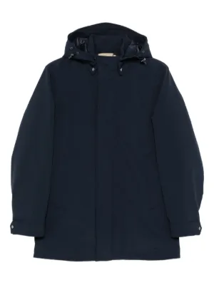 x*g様 【美品】 プラダ コート フーデット コットン モヘア ネイビー S Prada フーデッド コート | ブルー | FARFETCH JP