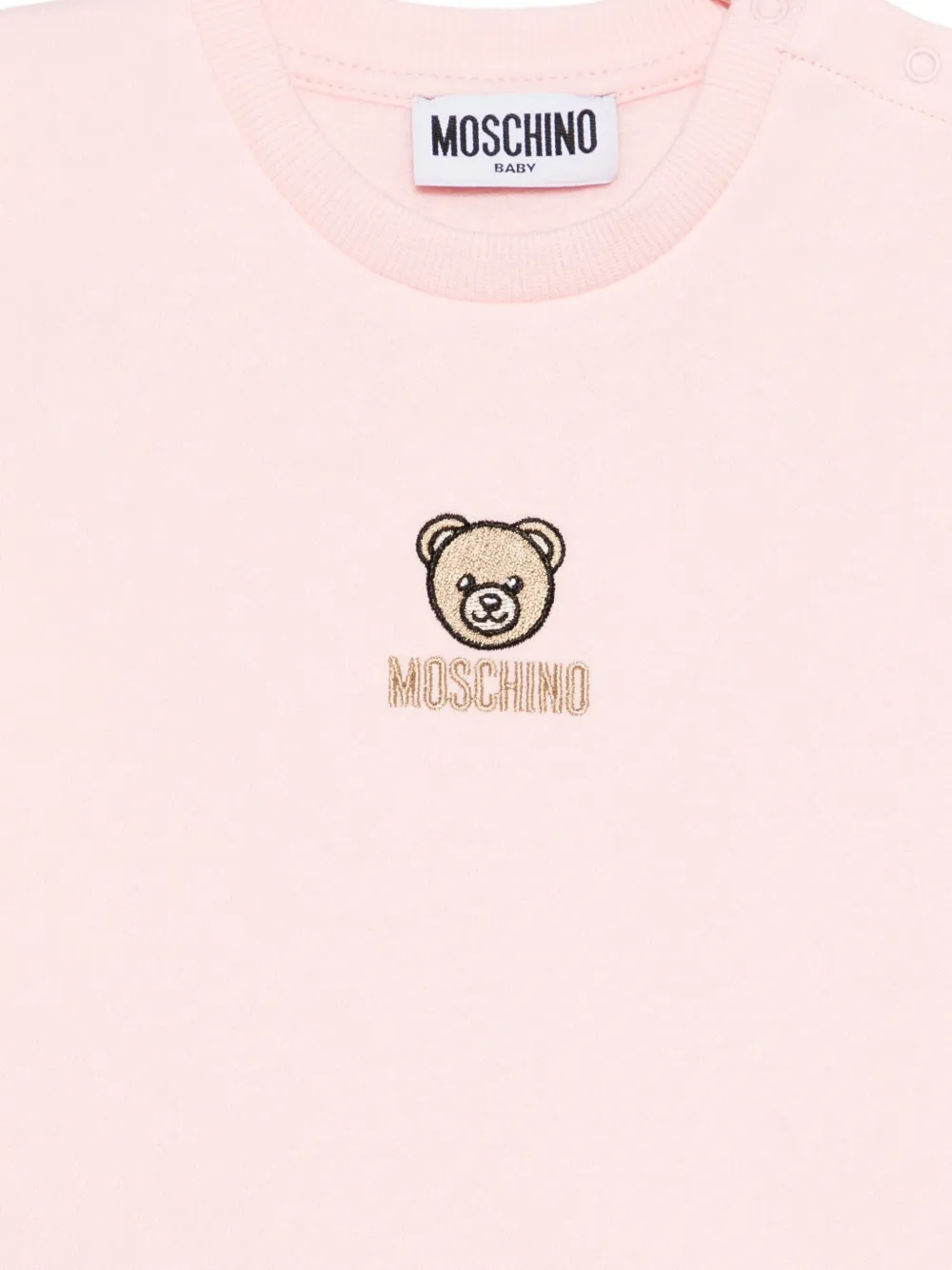 Moschino Kids Jurk met ruches Roze