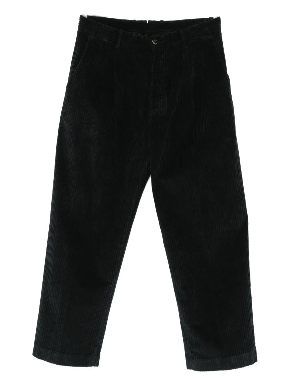Nine In The Morning Logo-label Corduroy Trousers In Black
