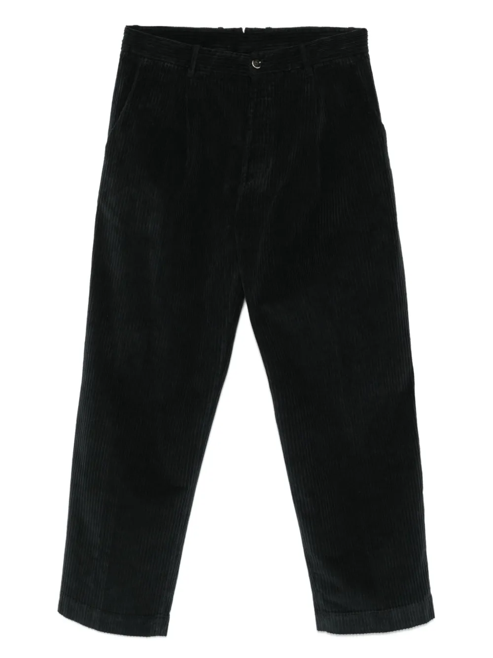 logo-label corduroy trousers