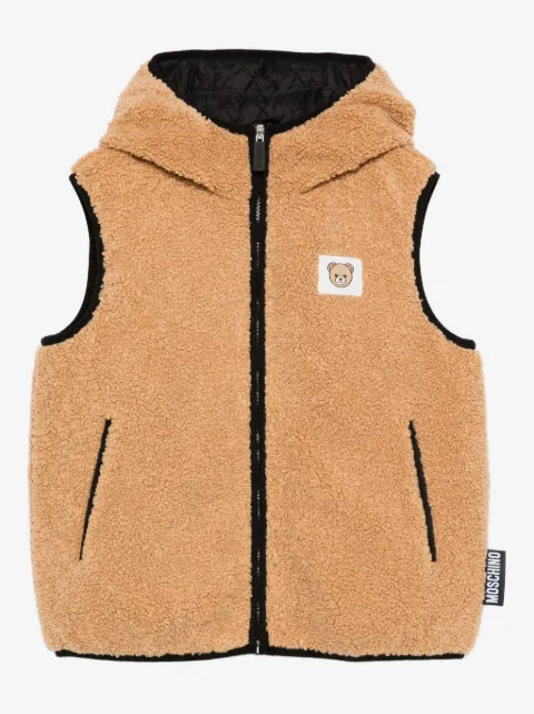 Moschino Kids gilet à patch Teddy Bear