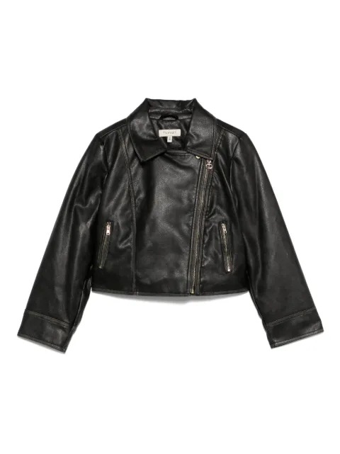 TWINSET Kids asymmetric zip-fastening biker jacket
