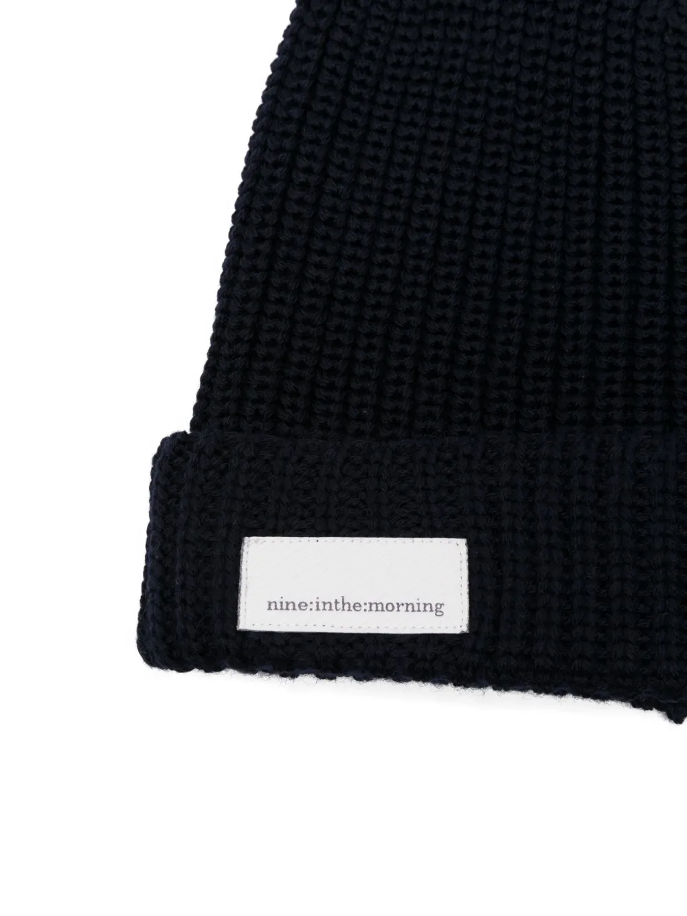 Nine In The Morning ribbed wool beanie - Blauw