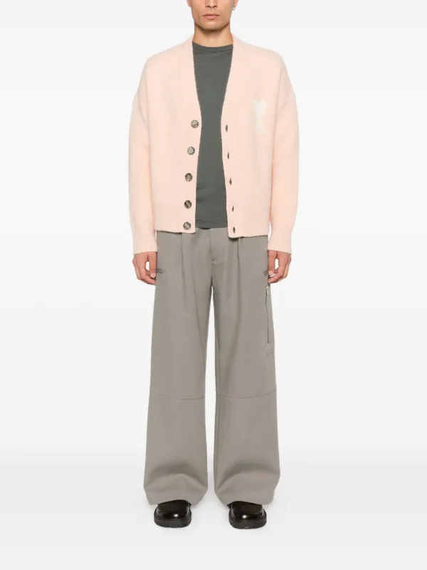 AMI PARIS 25SS Ami de Coeur カーディガン AMI Paris Ami De Coeur カーディガン | ホワイト | FARFETCH JP