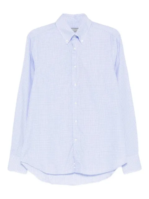Canali gingham-check shirt