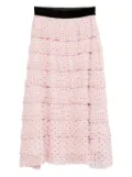 STYLAND polka-dot tiered skirt - Pink