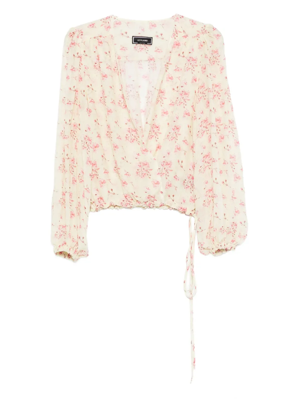 floral-print blouse