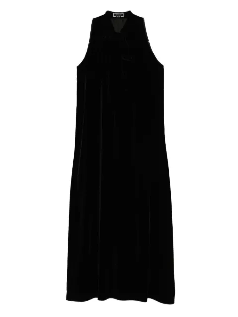 STYLAND bow-neck velvet dress