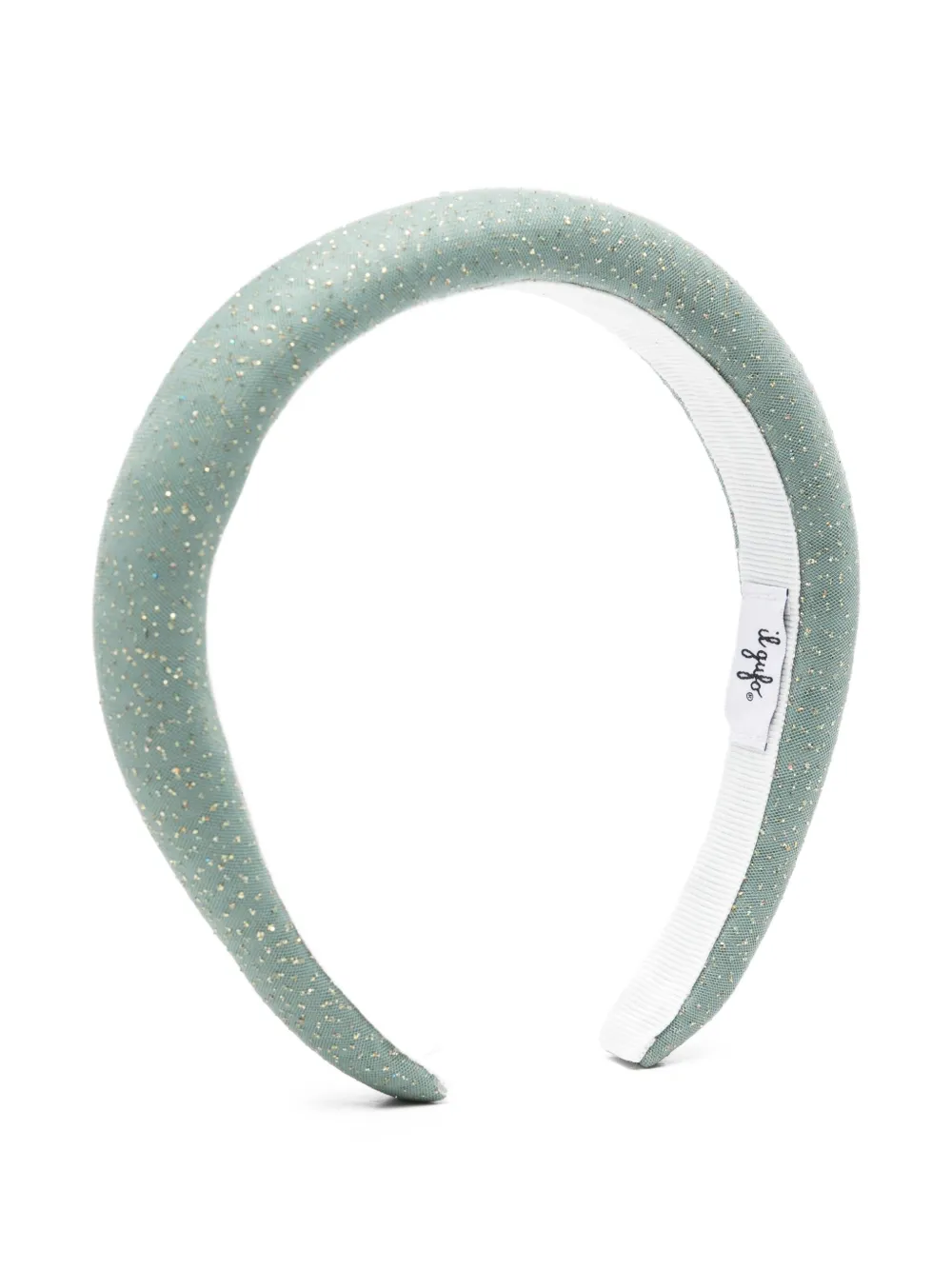 Il Gufo Haarband met glitters Groen