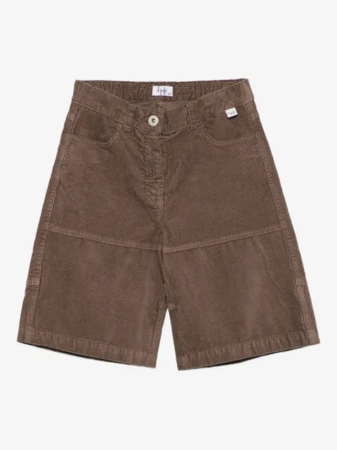 Il Gufo corduroy panelled shorts