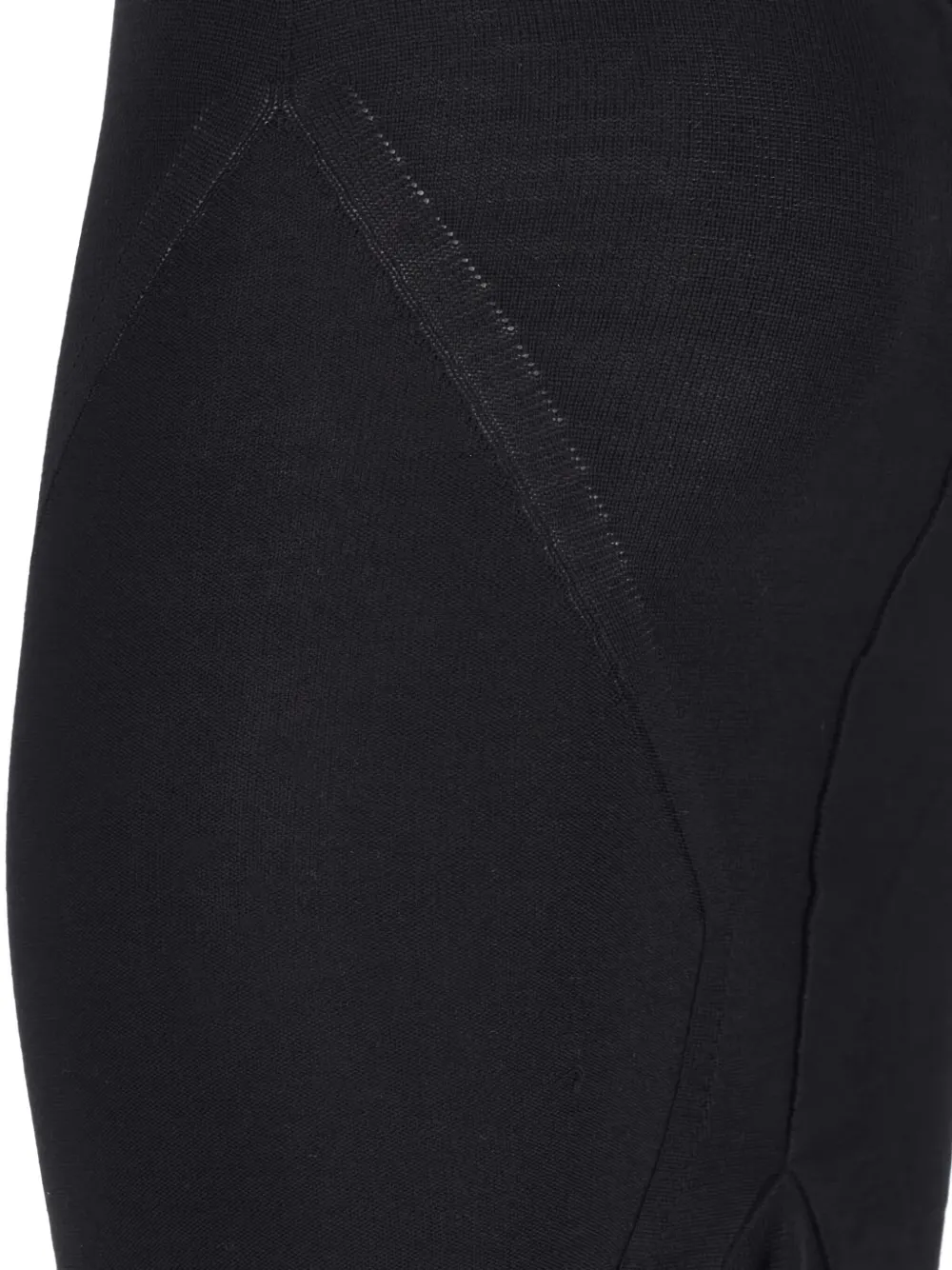 Rick Owens Asymmetrische midi-rok met fishtail Zwart