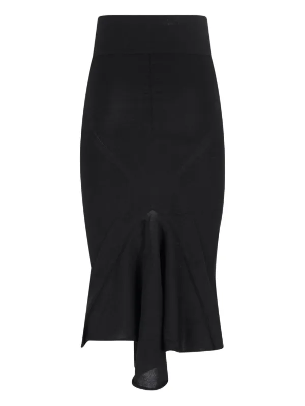 Rick Owens フィッシュテール スカート | ブラック | FARFETCH JP