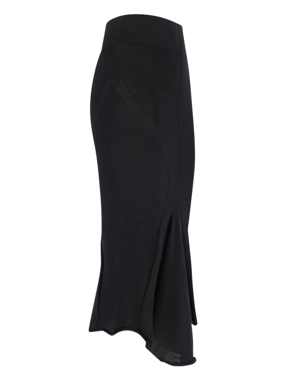 Rick Owens Asymmetrische midi-rok met fishtail Zwart