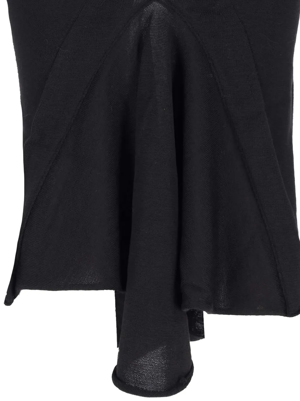 Rick Owens Asymmetrische midi-rok met fishtail Zwart