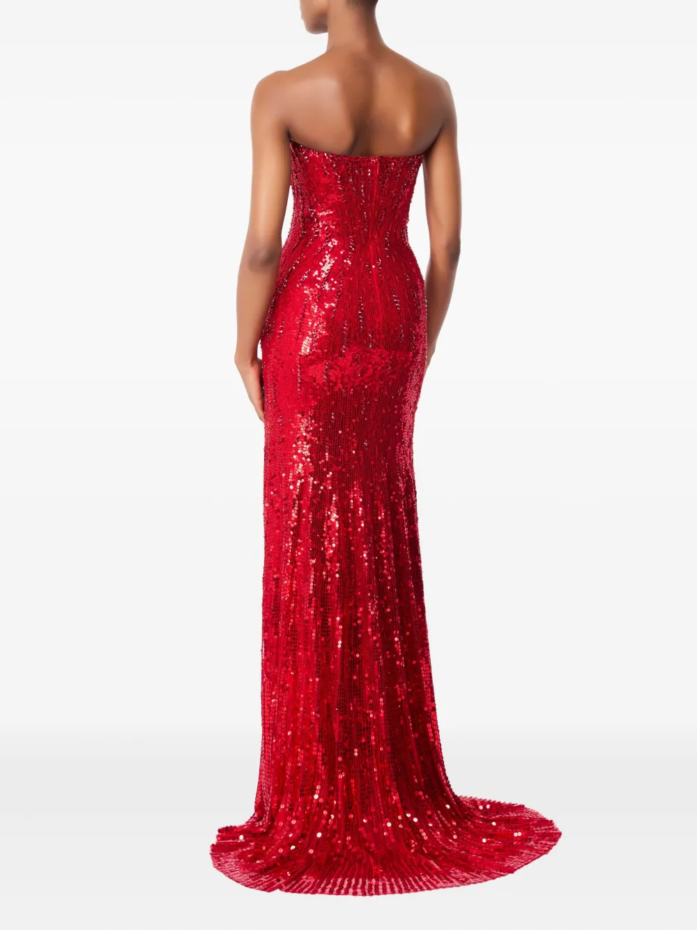 Jenny Packham Sarai embellished strapless maxi dress - Rood
