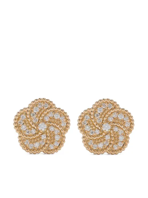 LA PRIMA GIOIELLI aretes en oro amarillo de 18kt con diamante