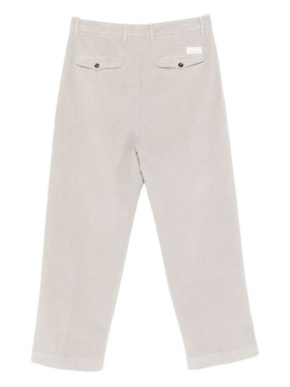 Nine In The Morning logo-label corduroy trousers - Beige