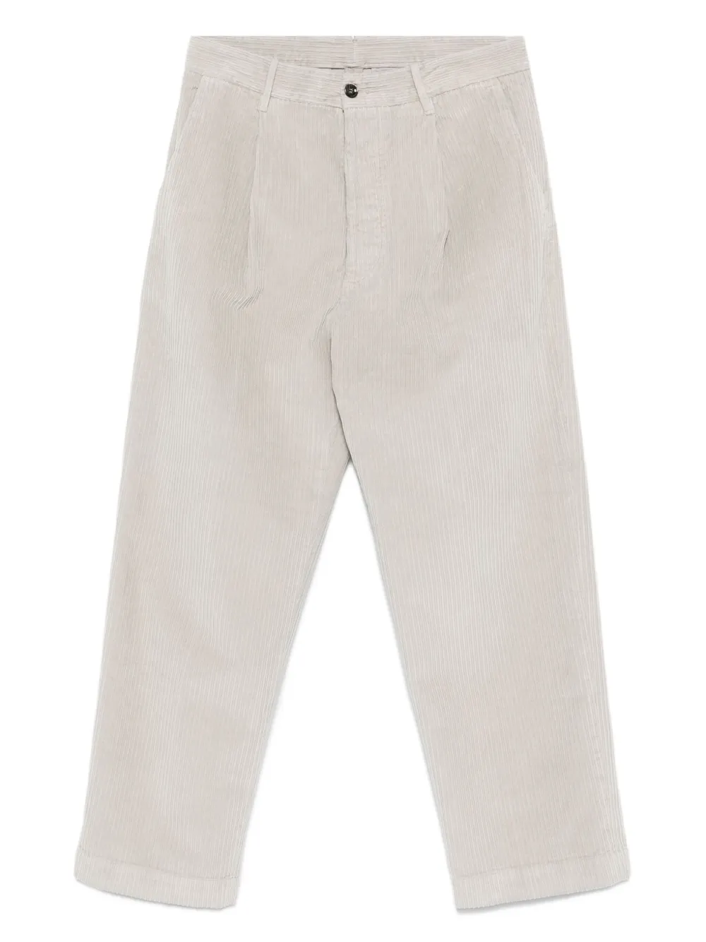 logo-label corduroy trousers