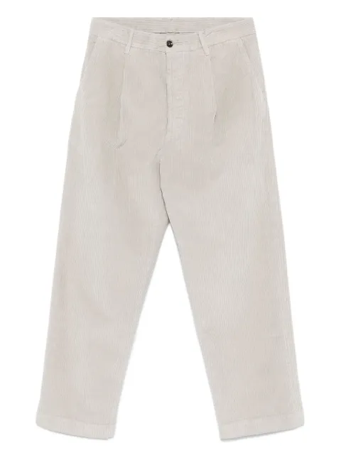 Nine In The Morning logo-label corduroy trousers
