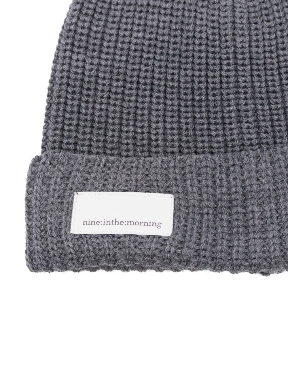 Nine In The Morning ribbed wool beanie - Grijs