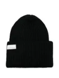 Nine In The Morning ribbed wool beanie - Black