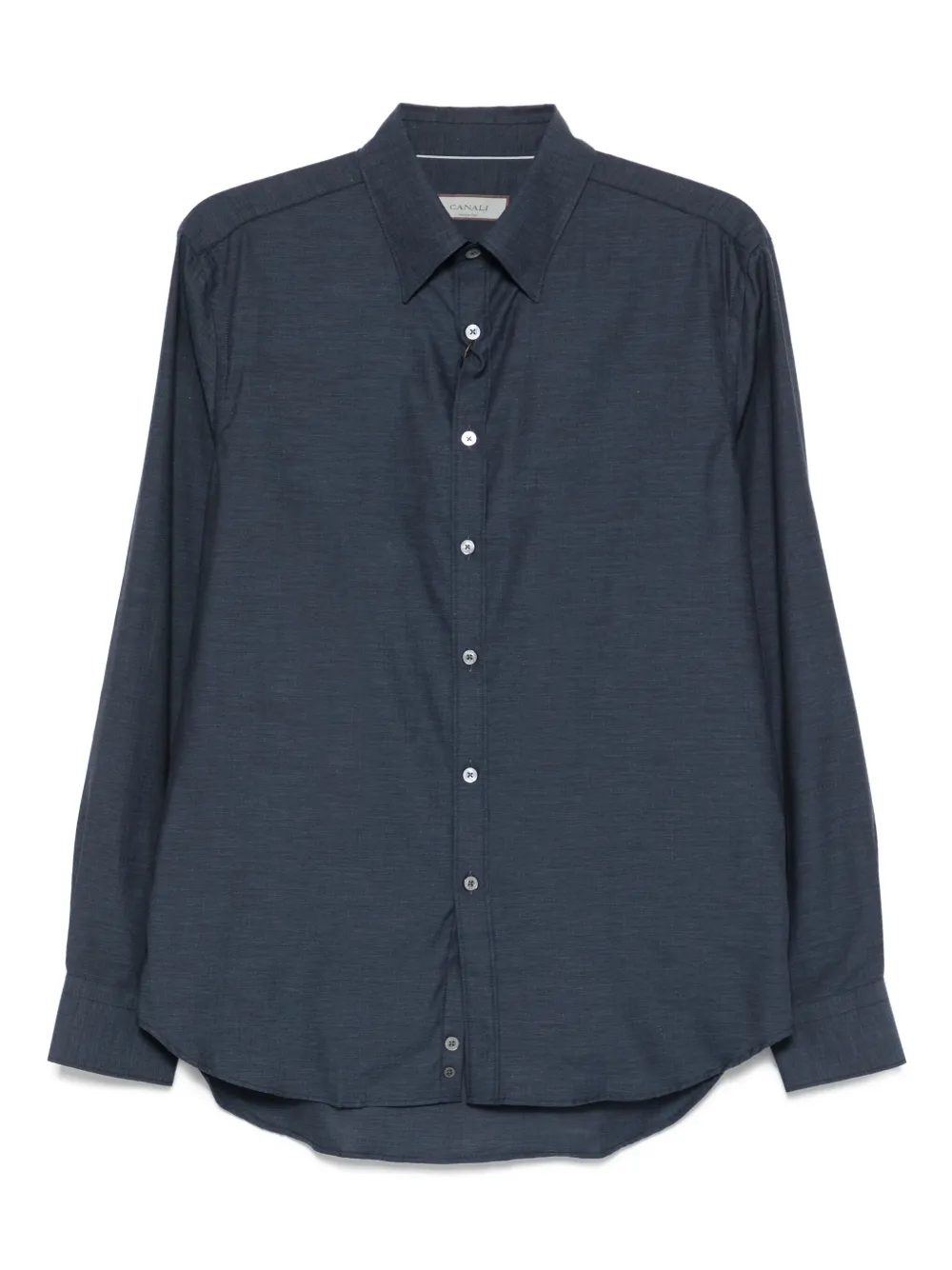 Canali long-sleeved button-down shirt Blauw