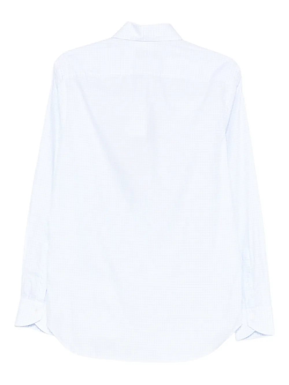 Canali gingham-check shirt - Blauw