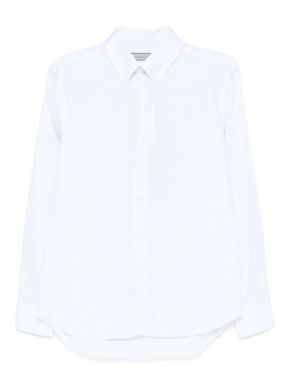 Canali Overhemd met gingham ruit Blauw