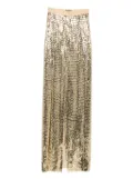 STYLAND sequin-embellished front-split skirt - Yellow