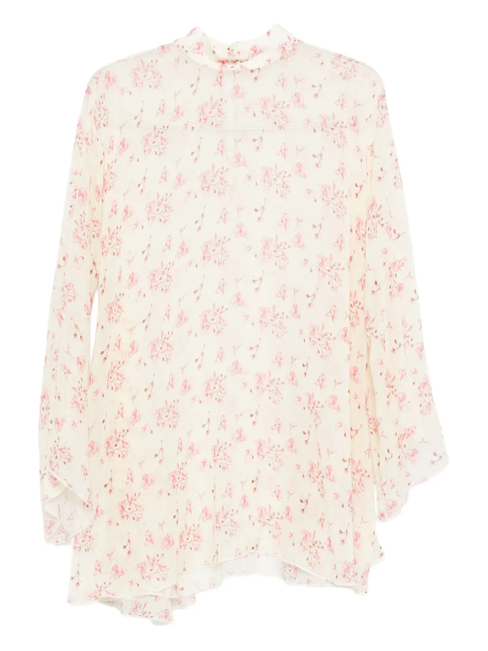 floral-print mini dress