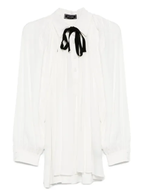 STYLAND blusa con mangas farol y detalle de moño