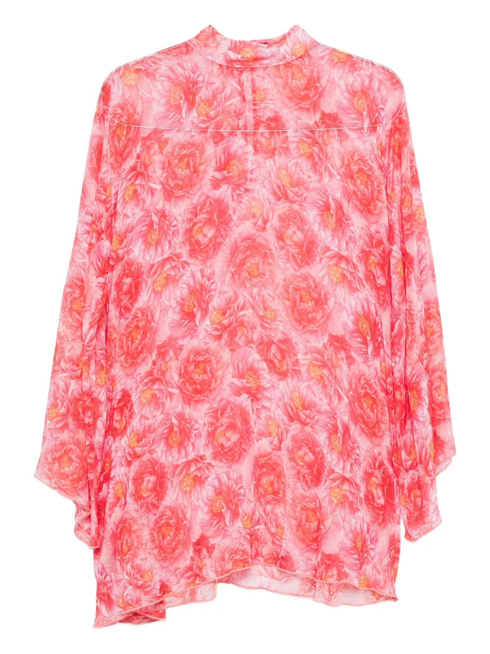 floral-print mini dress