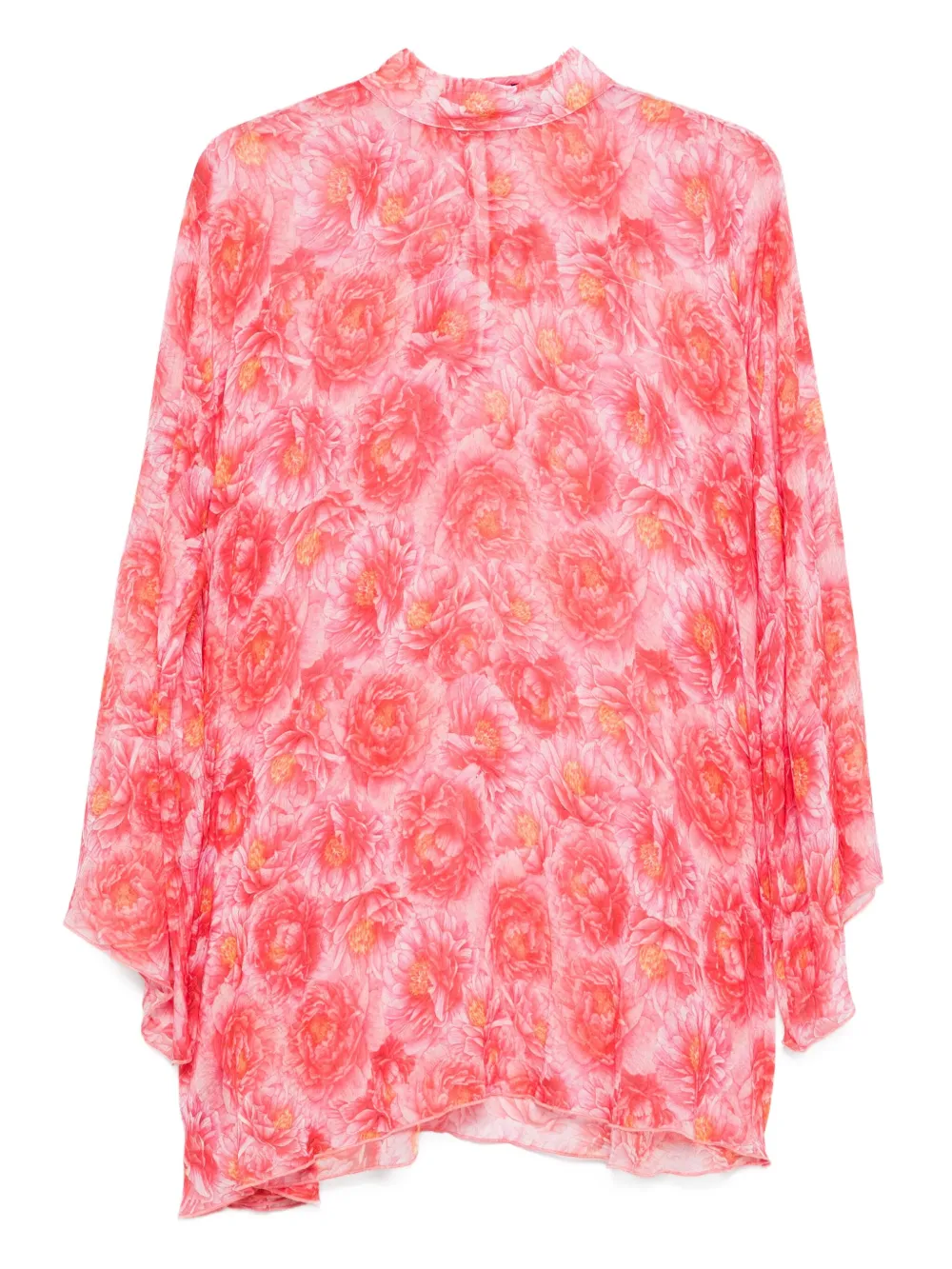 floral-print mini dress