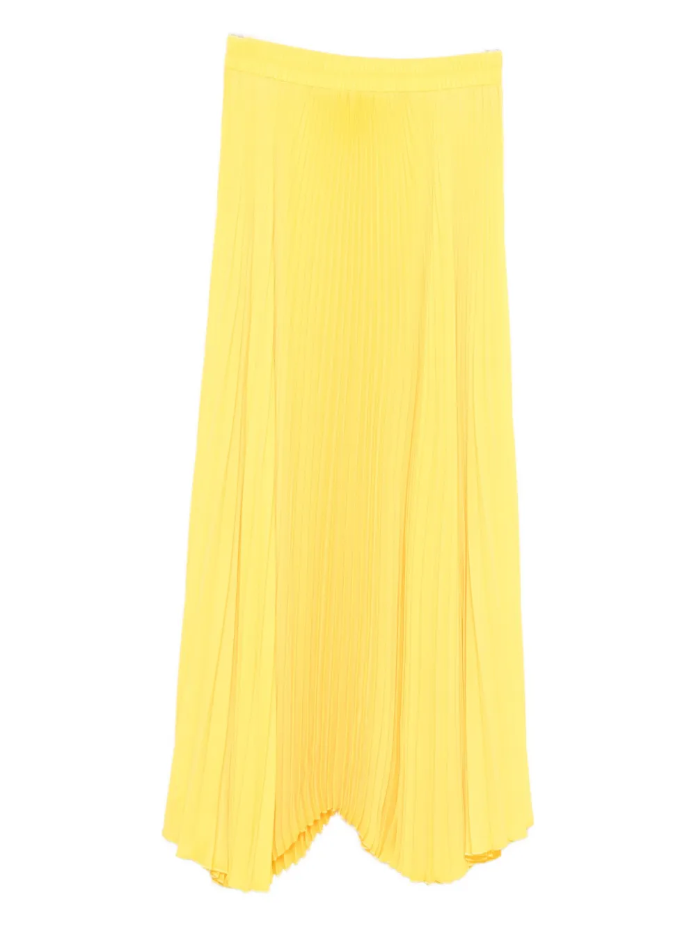 pleated maxi skirt