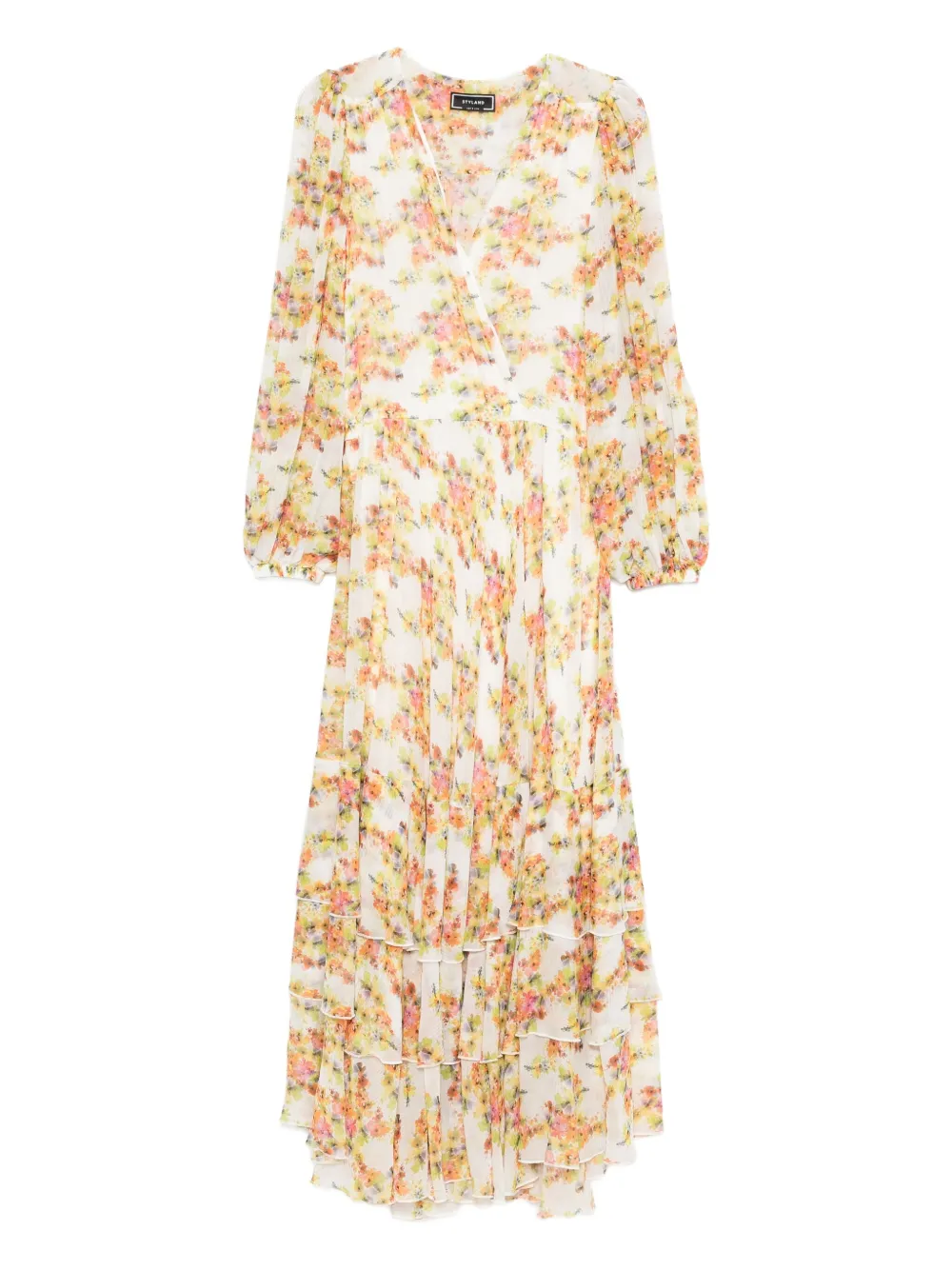 floral-print tiered dress