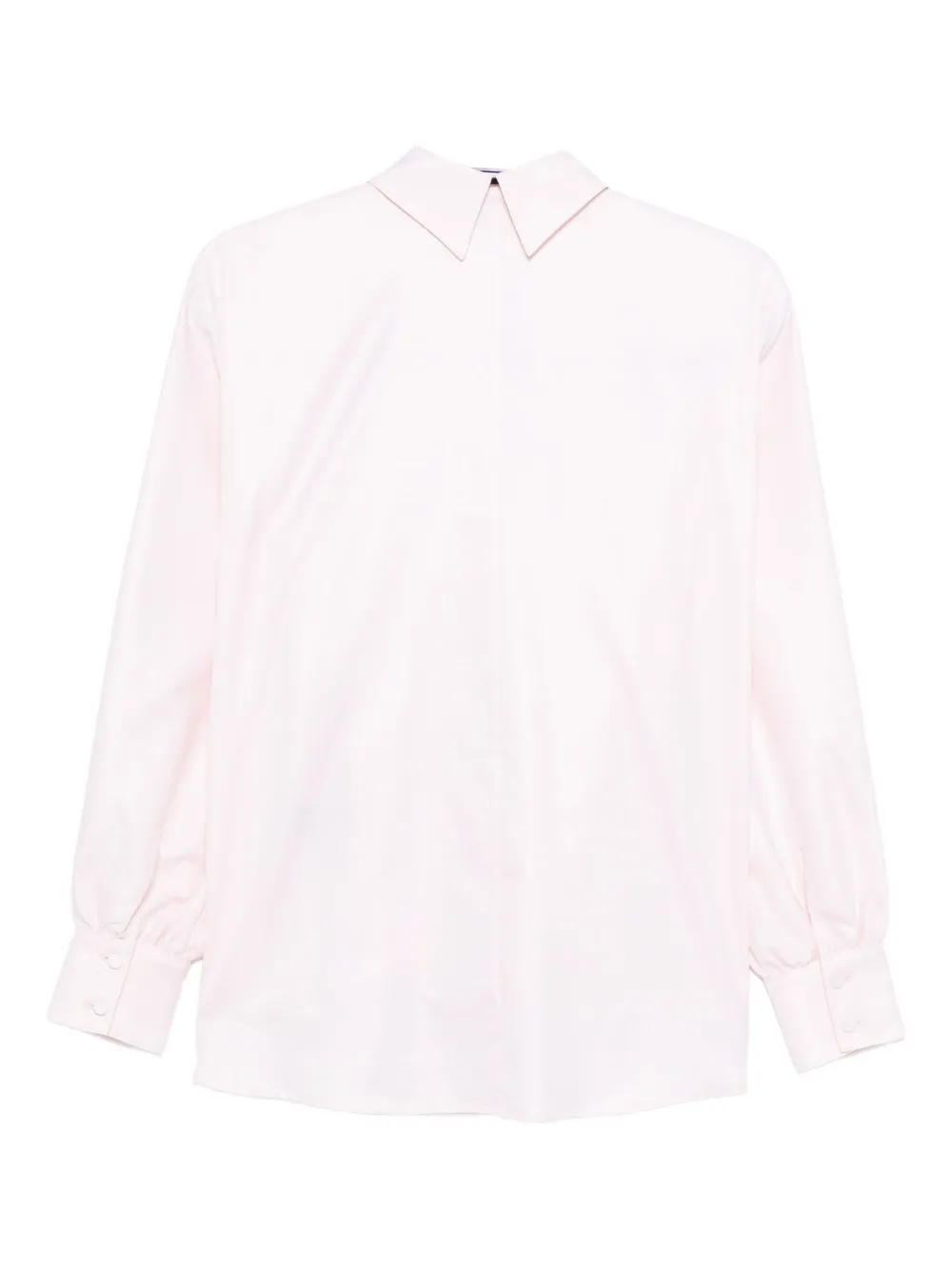 STYLAND tie-neck puff-sleeve shirt - Roze