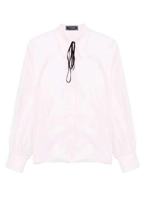STYLAND tie-neck puff-sleeve shirt
