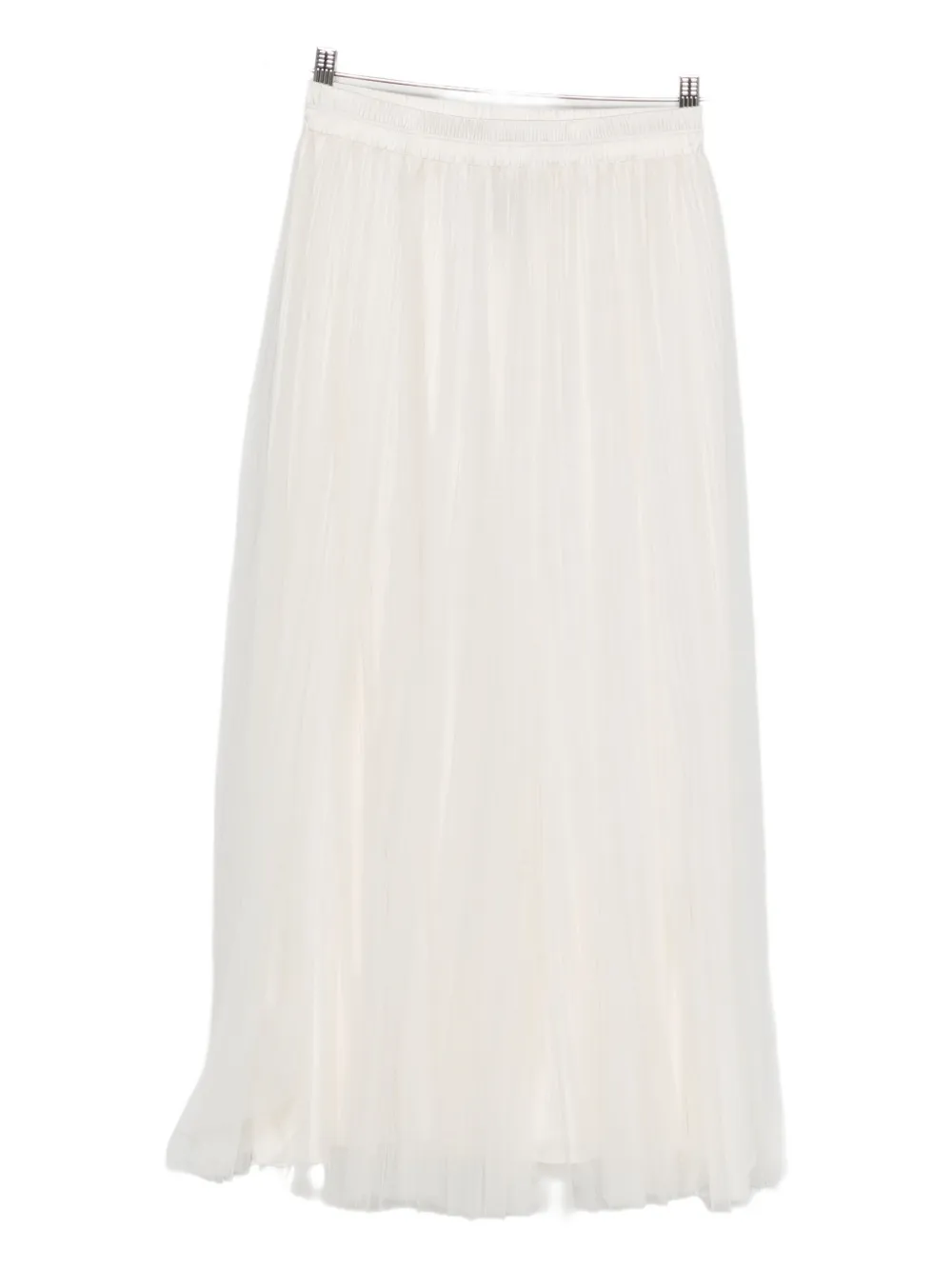 pleated tulle skirt