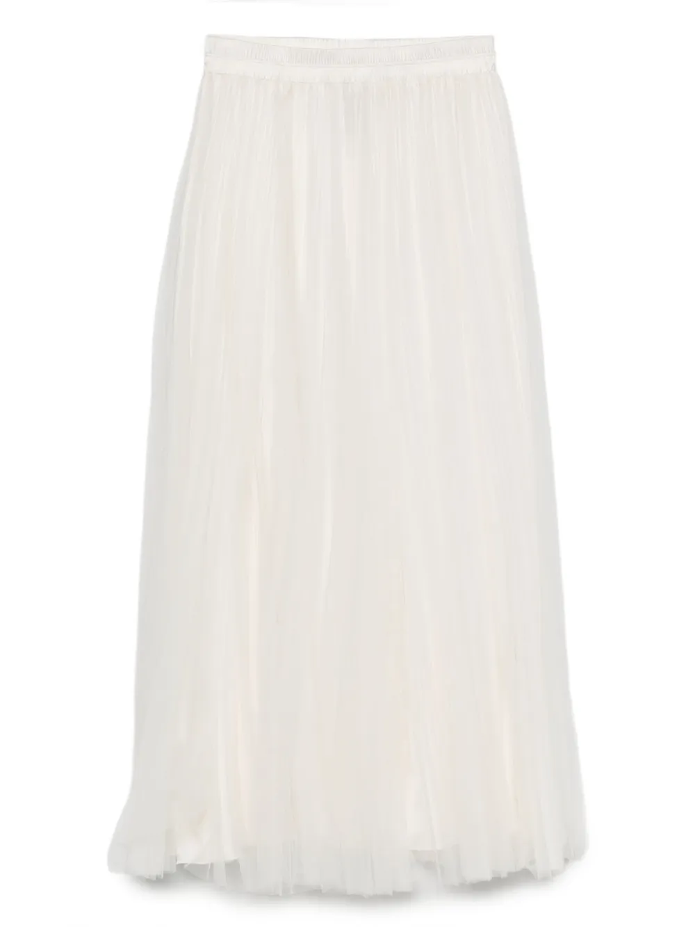 pleated tulle skirt
