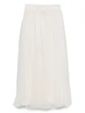 STYLAND pleated tulle skirt - White