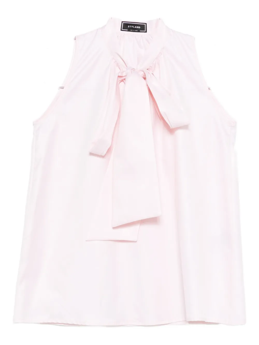 Styland Bow-neck Sleeveless Top In Pink