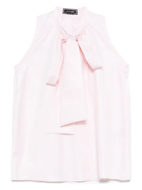 STYLAND bow-neck sleeveless top