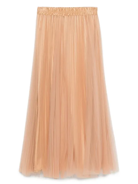 STYLAND pleated-tulle midi skirt