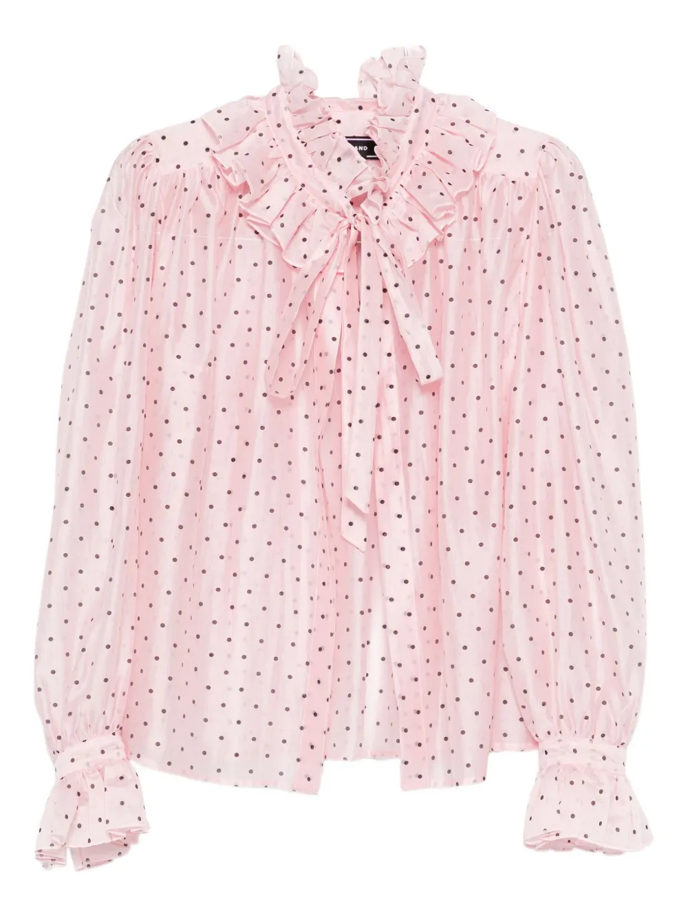 polka-dot blouse