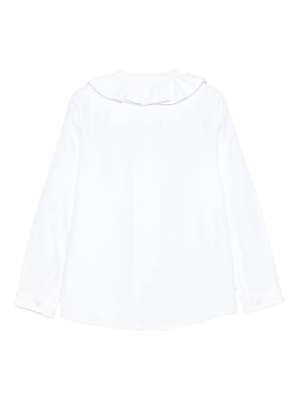 Il Gufo Zijden shirt Wit