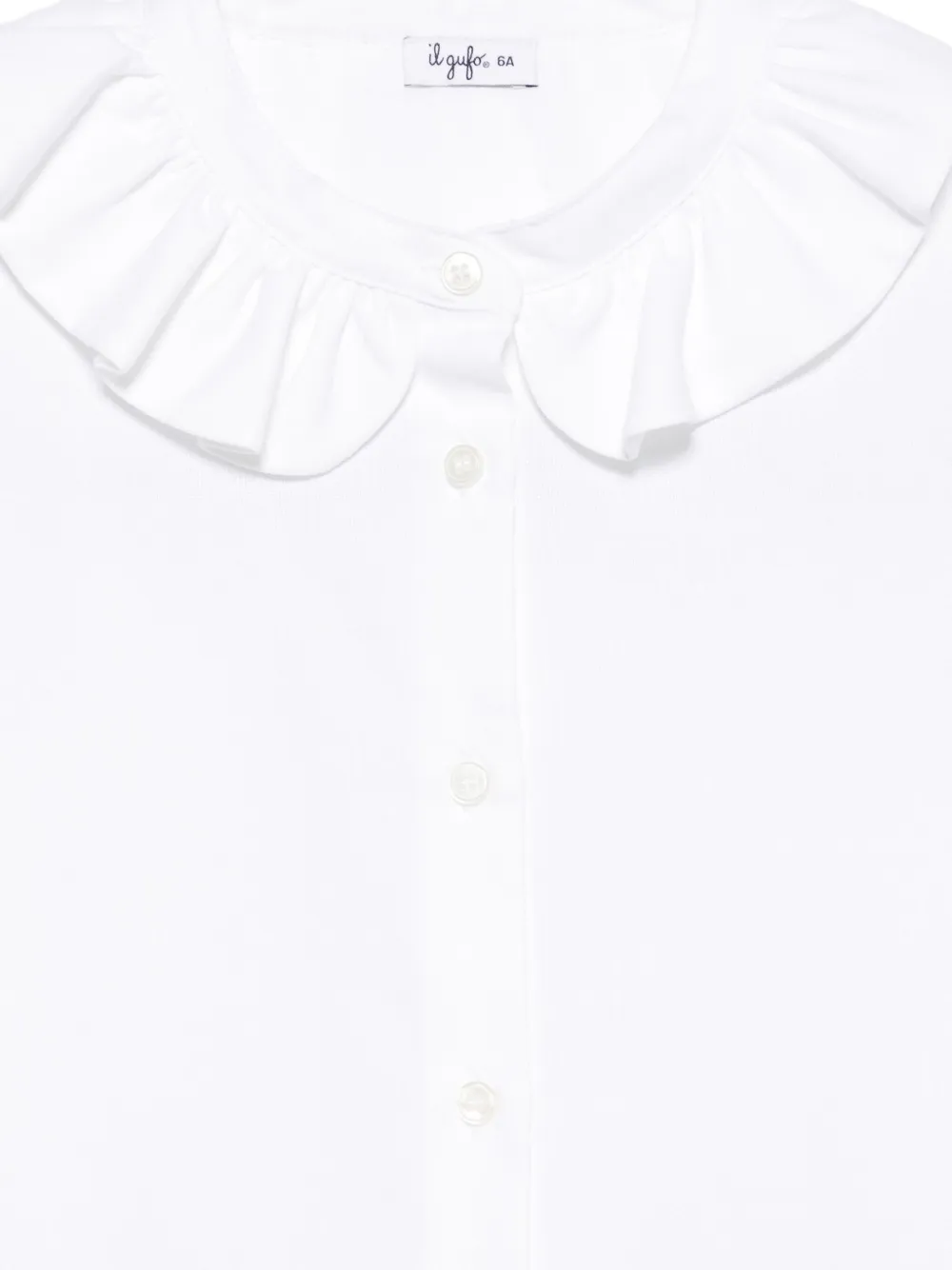 Il Gufo Zijden shirt Wit