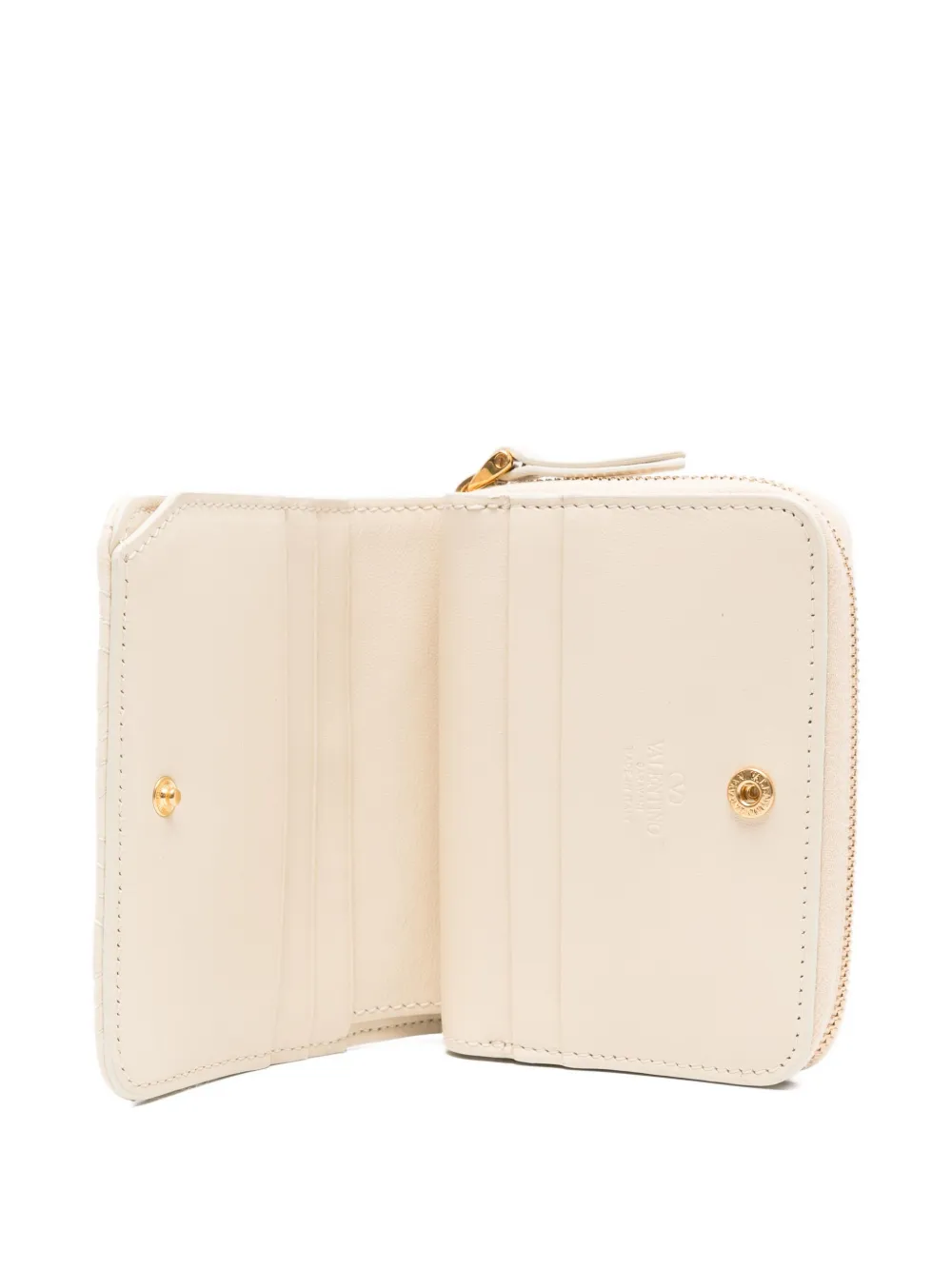 Valentino Quilite 67 Wallet In Neutral