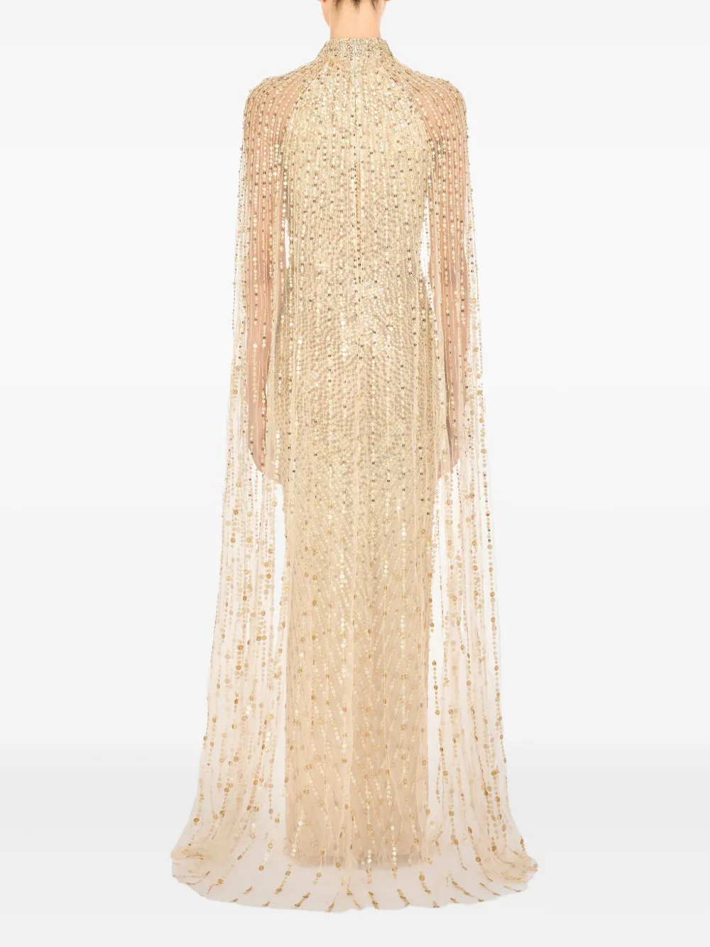 Jenny Packham Maxi-jurk verfraaid met pailletten Goud