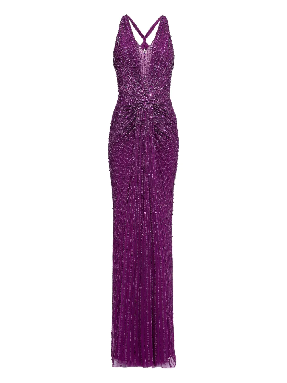 Lana sequin-embellished V-neck maxi dress