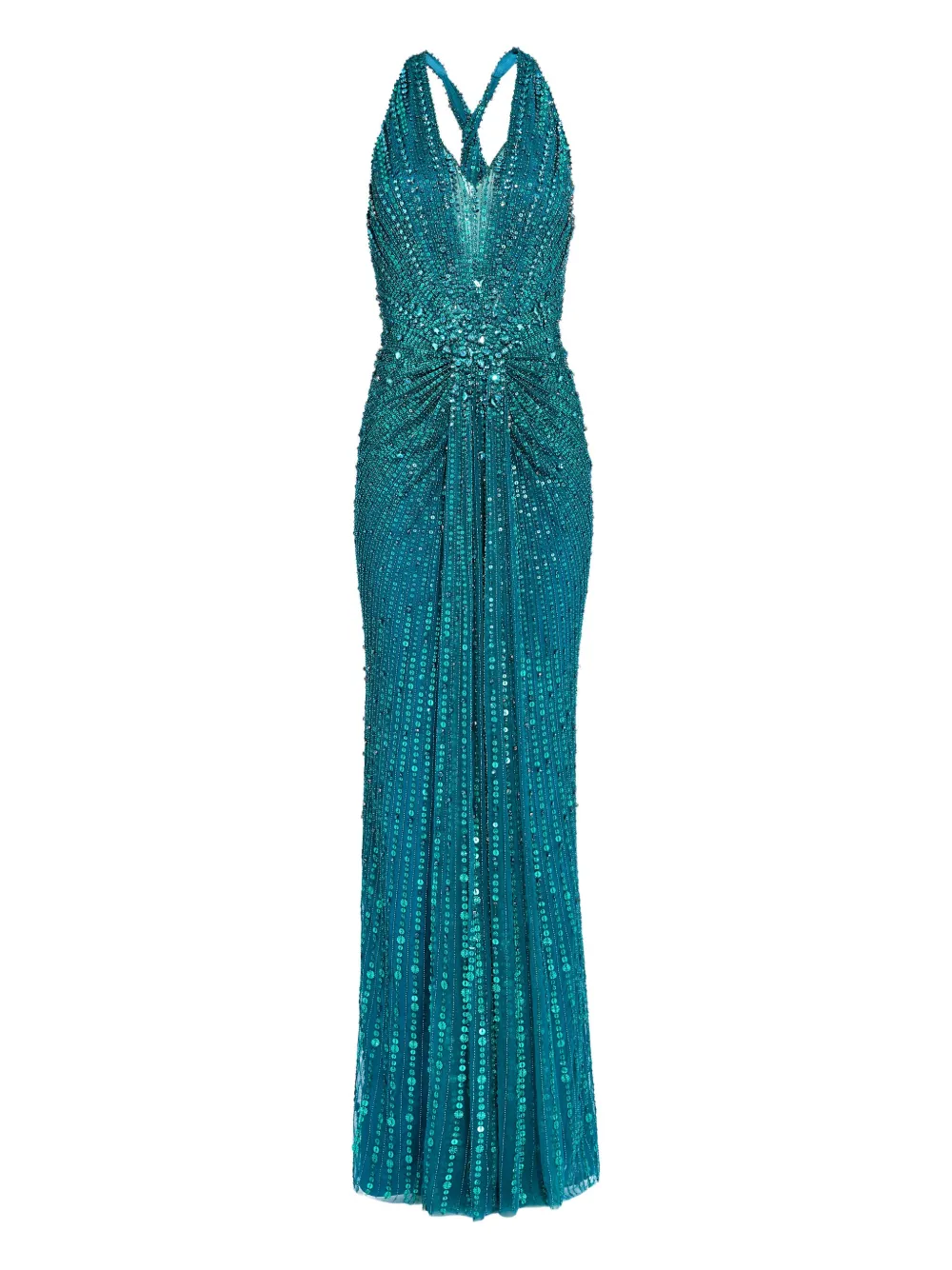 Lana embellished halterneck maxi dress